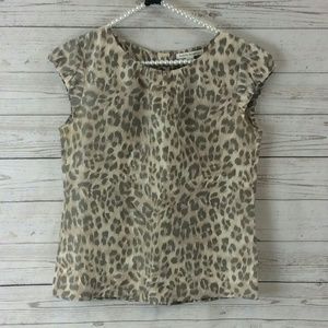 {Banana Republic} Leopard print blouse